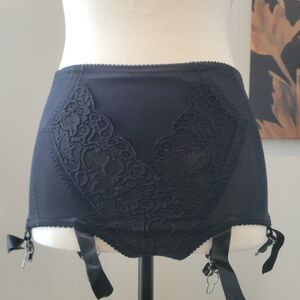 Vintage Black Lace Shapewear Garter